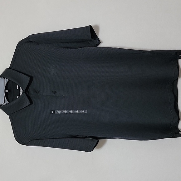 Men's Under Armour Playoff 3.0 Stripe Polo, Black/Gray, Small, NWT - Picture 10 of 15